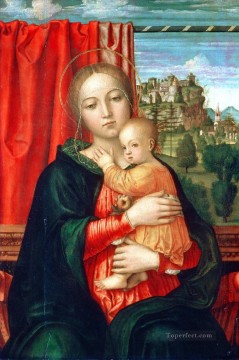 Virgen y niño Christian Filippino Lippi Pinturas al óleo